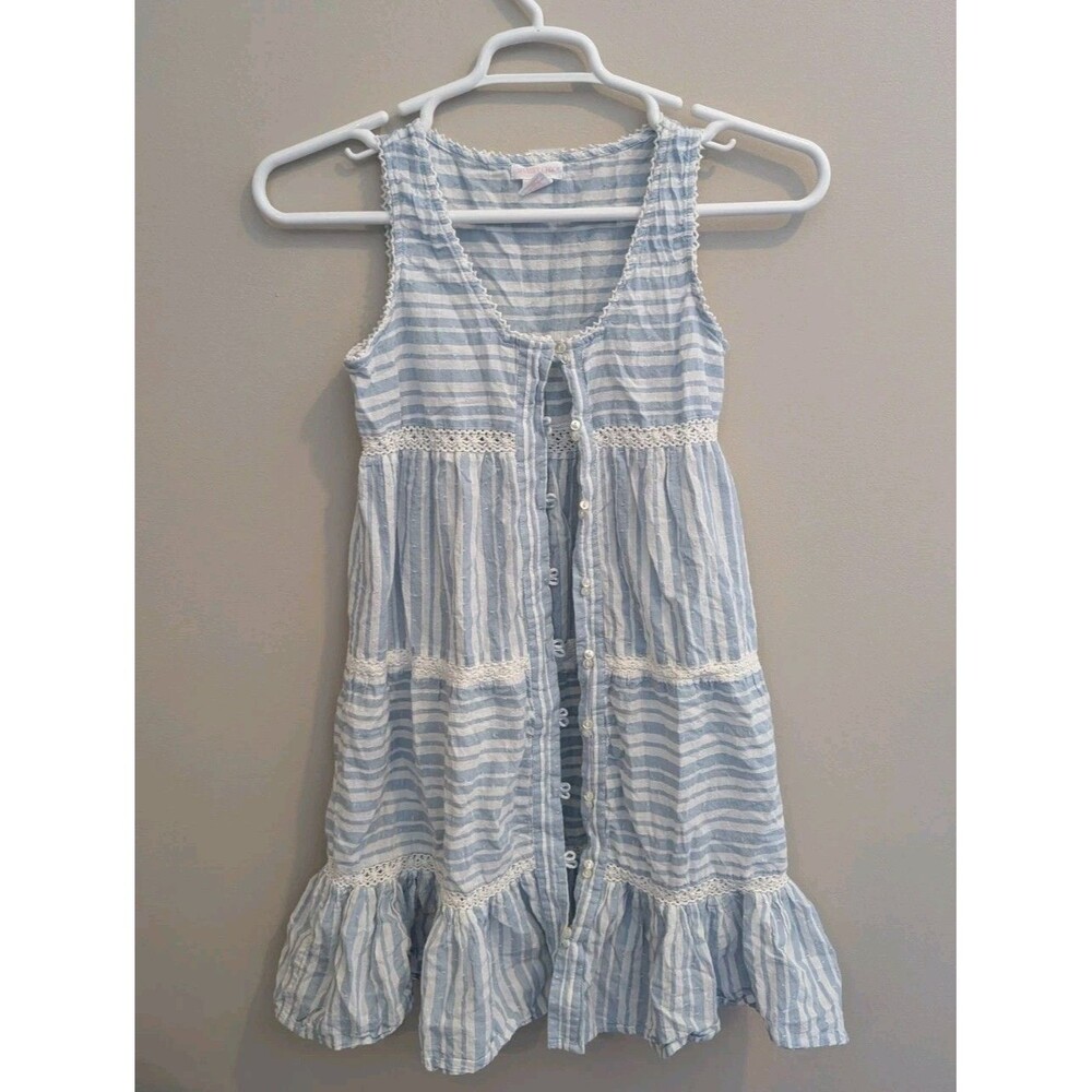 Shabby Chic By Rachel Ashwell Xs Pajamas Nightie Nightgown Cotton Dress Button